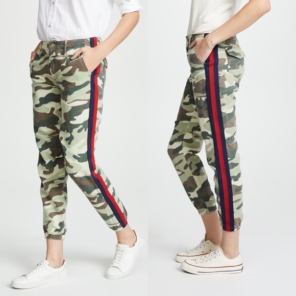 Mother Misfit Camo Side Stripe Cargo Pants - Picture 2 of 9